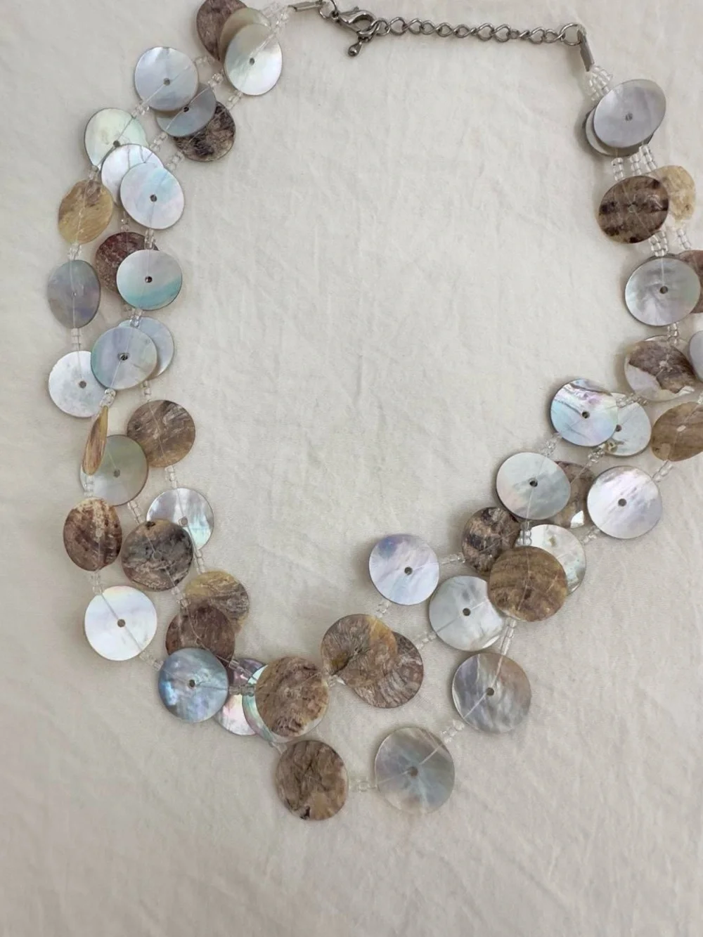 3 Layer Shell Choker Necklace